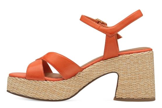 Tamaris sandales nu pieds 28313.44.606 cuir orange5878301_2