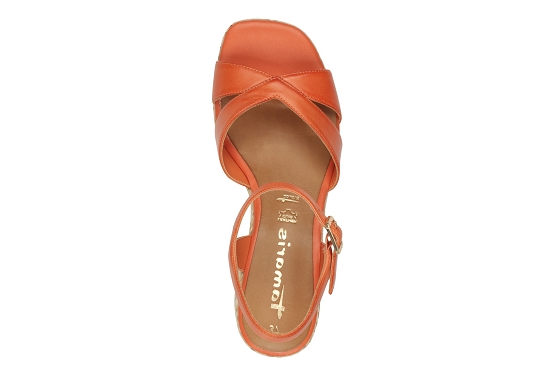 Tamaris sandales nu pieds 28313.44.606 cuir orange5878301_4