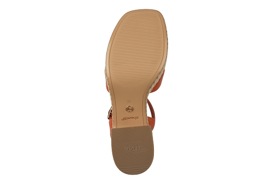 Tamaris sandales nu pieds 28313.44.606 cuir orange5878301_5