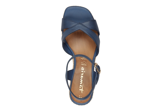 Tamaris sandales nu pieds 28313.44.800 cuir bleu5878401_4