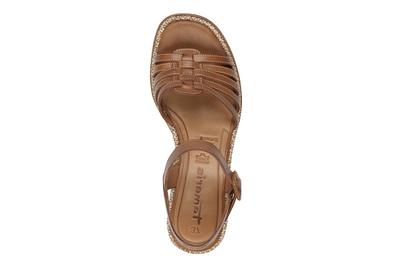 Tamaris sandales nu pieds 28332.44.305 cuir cognac5878801_4