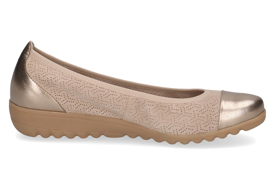 Caprice ballerines 22103.42.336 cuir beige5881201_3