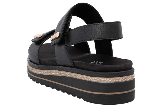 Remonte sandales nu pieds d0q59.00 cuir noir5886501_2