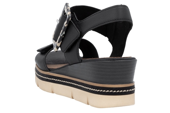 Remonte sandales nu pieds d2l53.00 cuir noir5886801_2