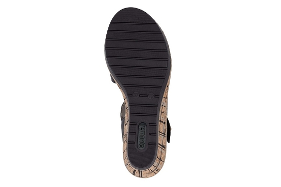 Remonte sandales nu pieds r6266.00 cuir noir5887101_5