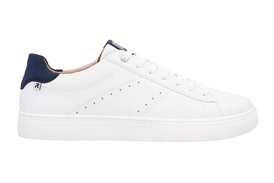 Rieker baskets sneakers u0704.80 cuir blanc5889801_2