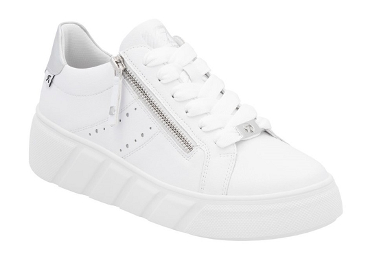 Rieker baskets sneakers w2605.80 cuir weiss5889901_1