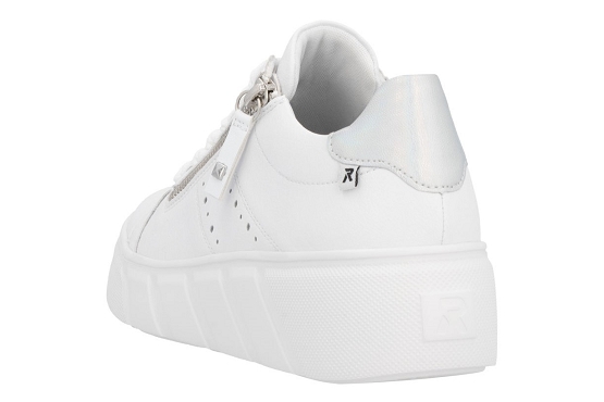 Rieker baskets sneakers w2605.80 cuir weiss5889901_4