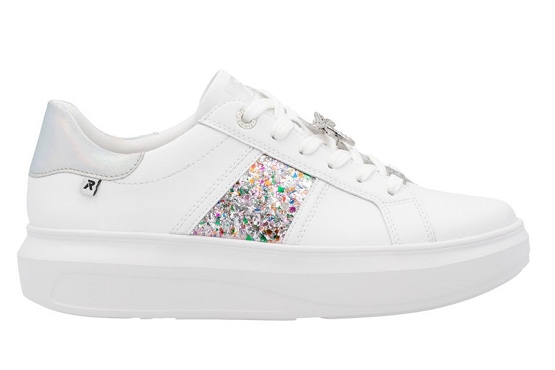 Rieker baskets sneakers w1202.83 cuir weiss5890001_2