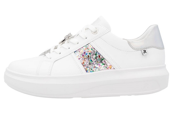 Rieker baskets sneakers w1202.83 cuir weiss5890001_3