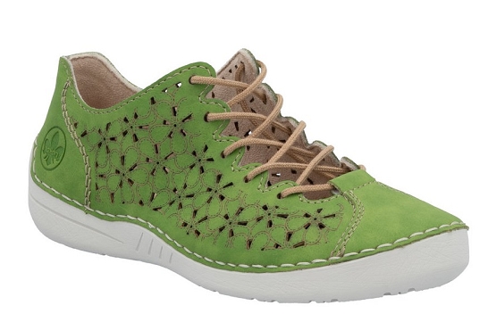 Rieker baskets sneakers 52518.52 cuir green5890501_1