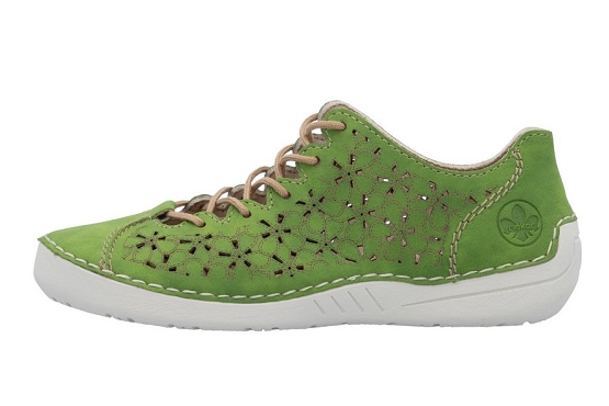 Rieker baskets sneakers 52518.52 cuir green5890501_3