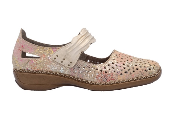 Rieker ballerines 41399.92 cuir beige5890901_2