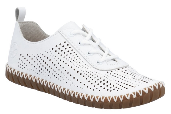 Rieker mocassins m2800.80 cuir blanc5891101_1