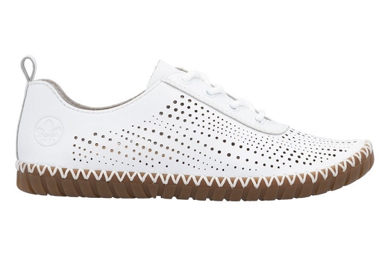 Rieker mocassins m2800.80 cuir blanc5891101_2