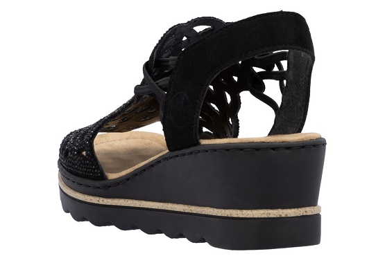 Rieker sandales nu pieds 67465.00 cuir noir5892901_4