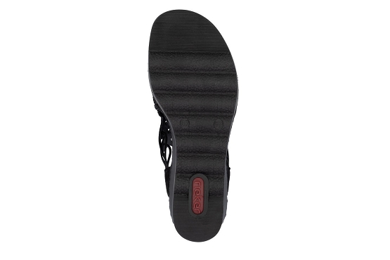 Rieker sandales nu pieds 67465.00 cuir noir5892901_5