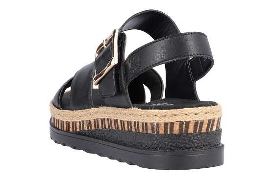 Rieker sandales nu pieds v7951.00 cuir noir5893001_4