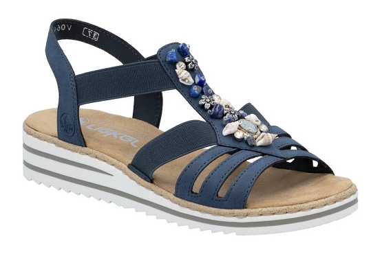 Rieker sandales nu pieds v0649.14 cuir jeans5893301_1