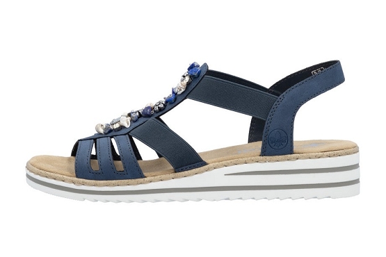 Rieker sandales nu pieds v0649.14 cuir jeans5893301_3