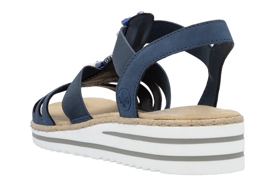 Rieker sandales nu pieds v0649.14 cuir jeans5893301_4