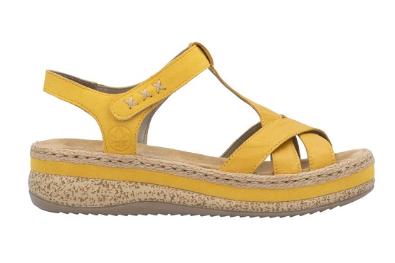 Rieker sandales nu pieds v0919.68 cuir jaune5894001_2