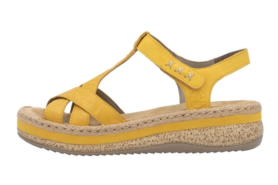 Rieker sandales nu pieds v0919.68 cuir jaune5894001_3