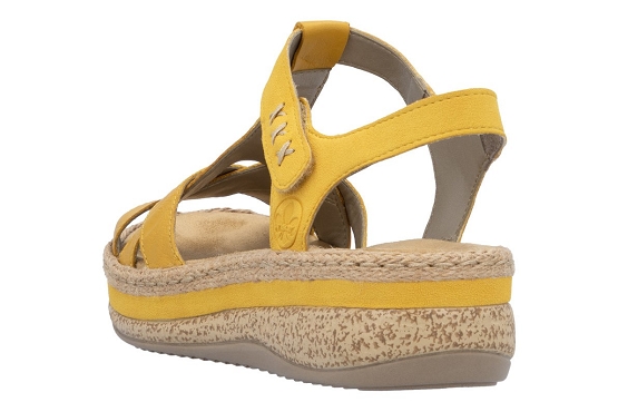 Rieker sandales nu pieds v0919.68 cuir jaune5894001_4