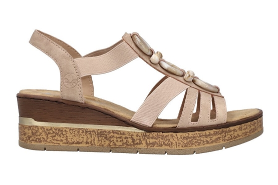 Rieker sandales nu pieds 63778.31 cuir rose5894201_2