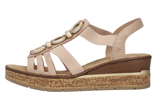 Rieker sandales nu pieds 63778.31 cuir rose5894201_3