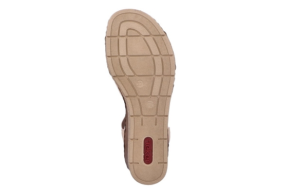 Rieker sandales nu pieds 63778.31 cuir rose5894201_5