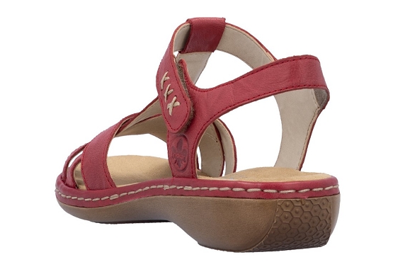 Rieker sandales nu pieds 65919.33 cuir rouge5894901_4